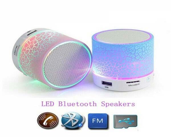 bluetooth mini speaker with led